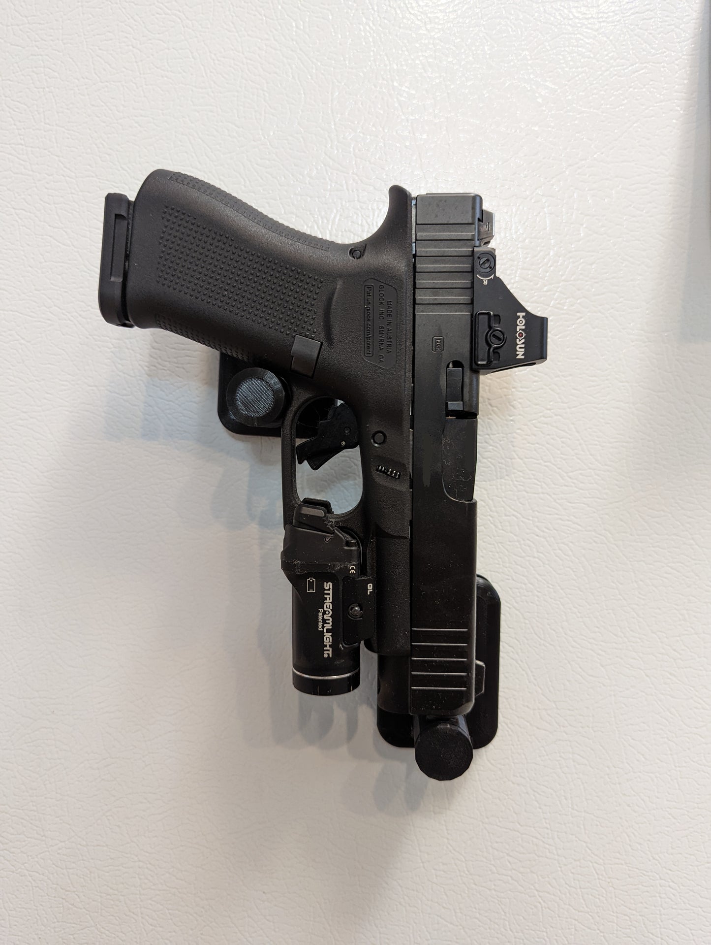 Universal Pistol / Silencer Mount - Magnetic | Handgun Holder Storage Rack