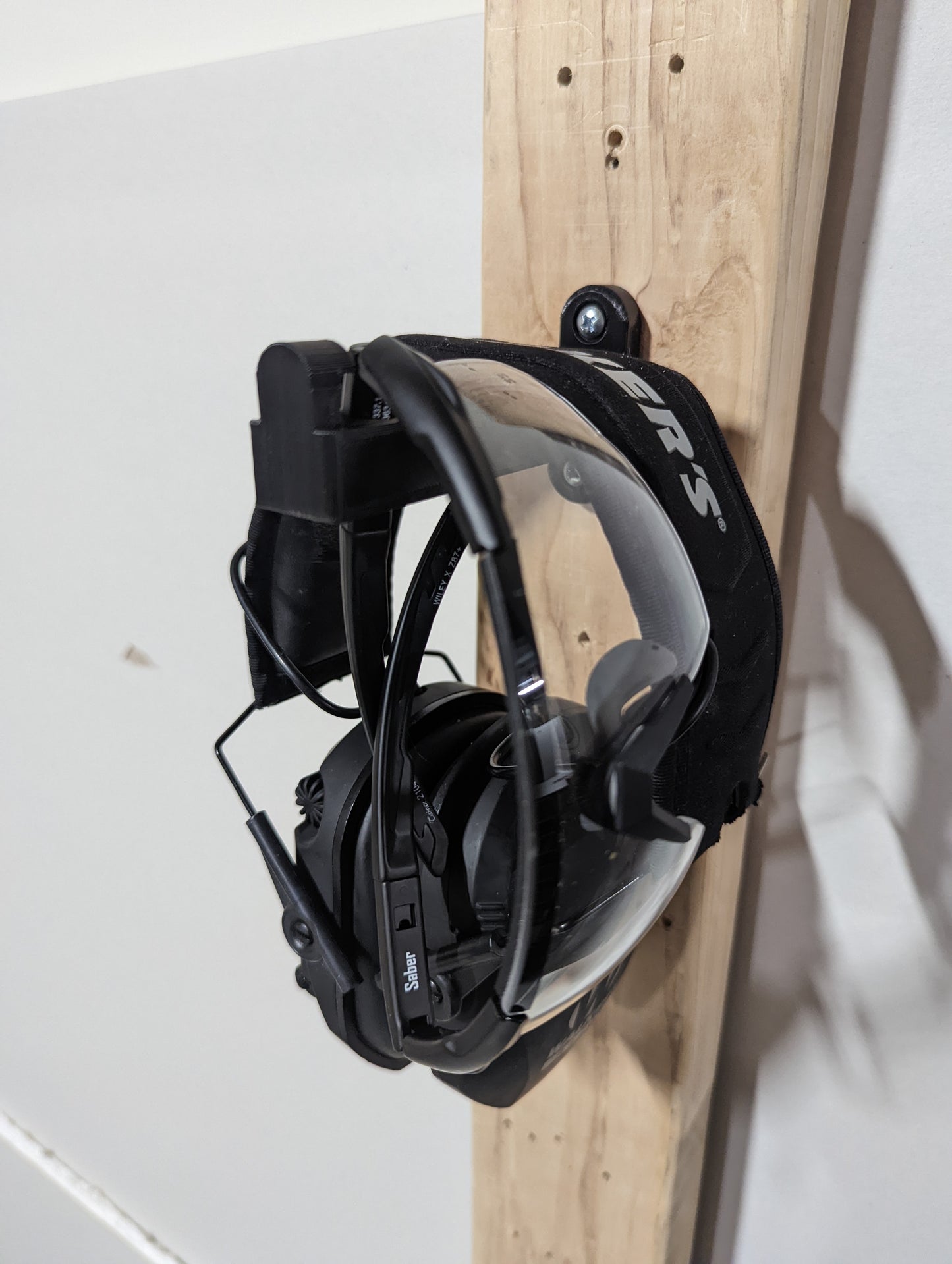 Ear Pro, Glasses, and Gloves Mount - Wall | Gear Holder Storage Rack