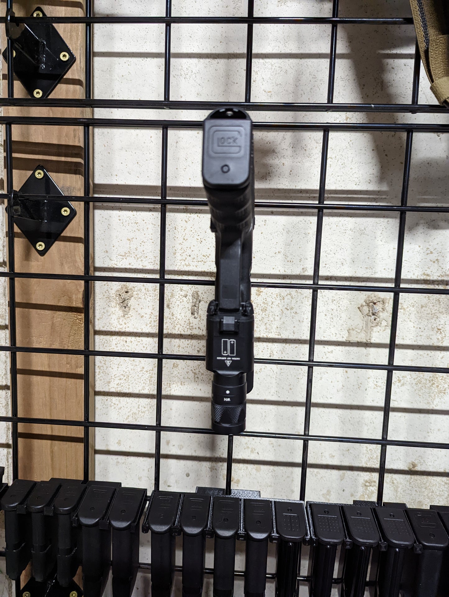 Universal Pistol / Silencer Mount - Gridwall | Rifle Holder Storage Rack