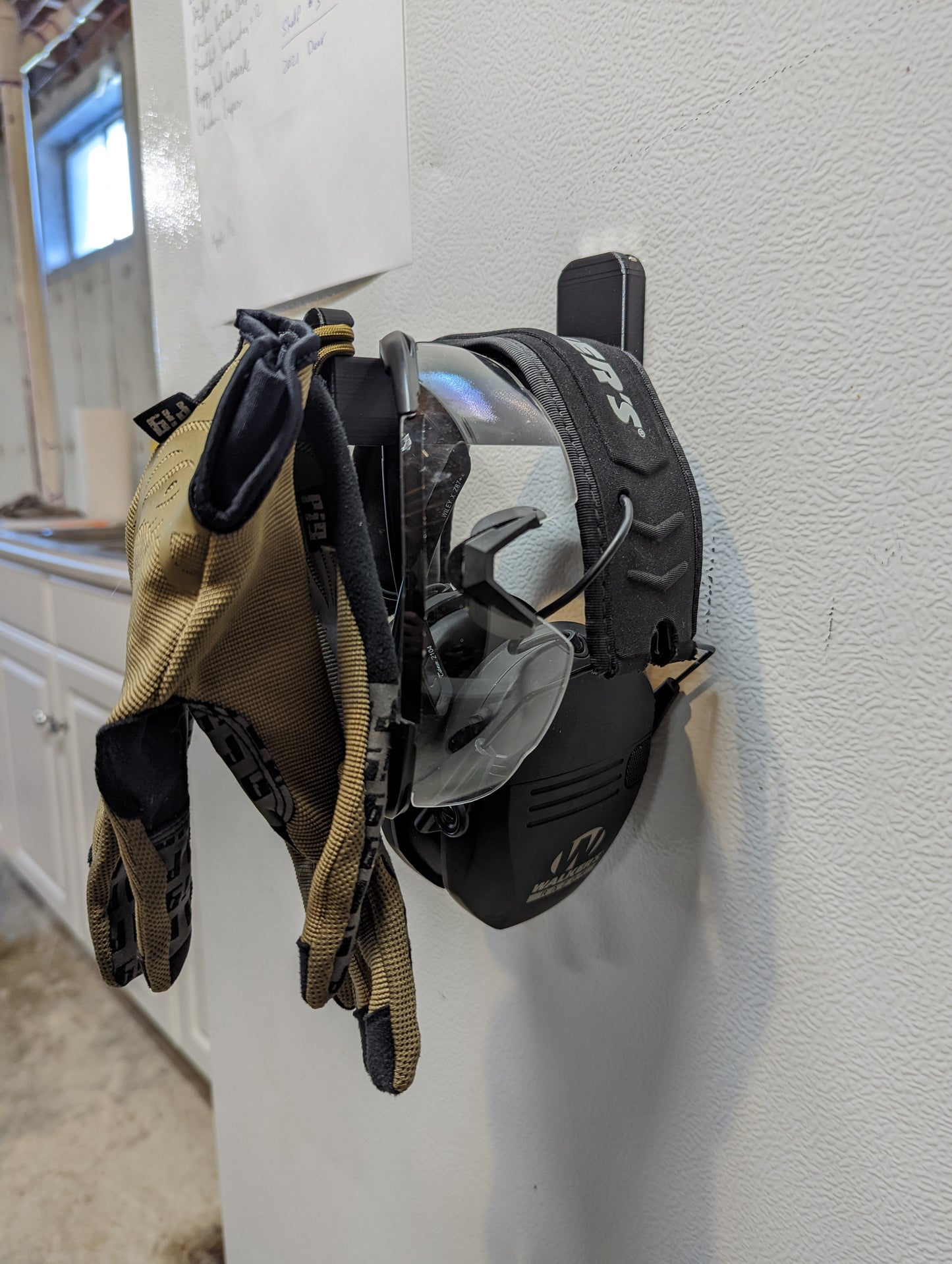 Ear Pro, Glasses, and Gloves Mount - Magnetic | Gear Holder Storage Rack