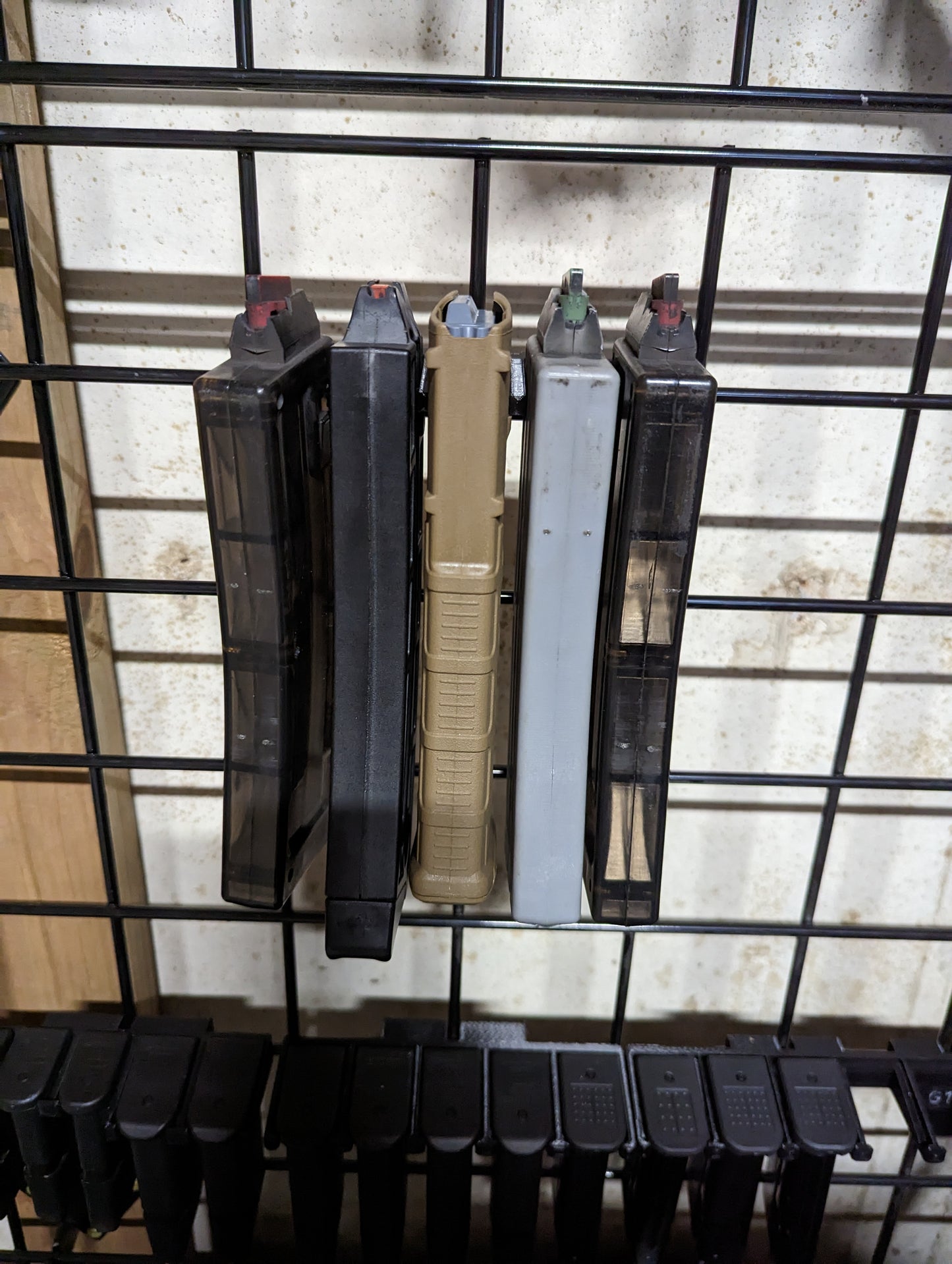 Mount for AR 15 Pattern Mags - Gridwall | Magazine Holder Storage Rack