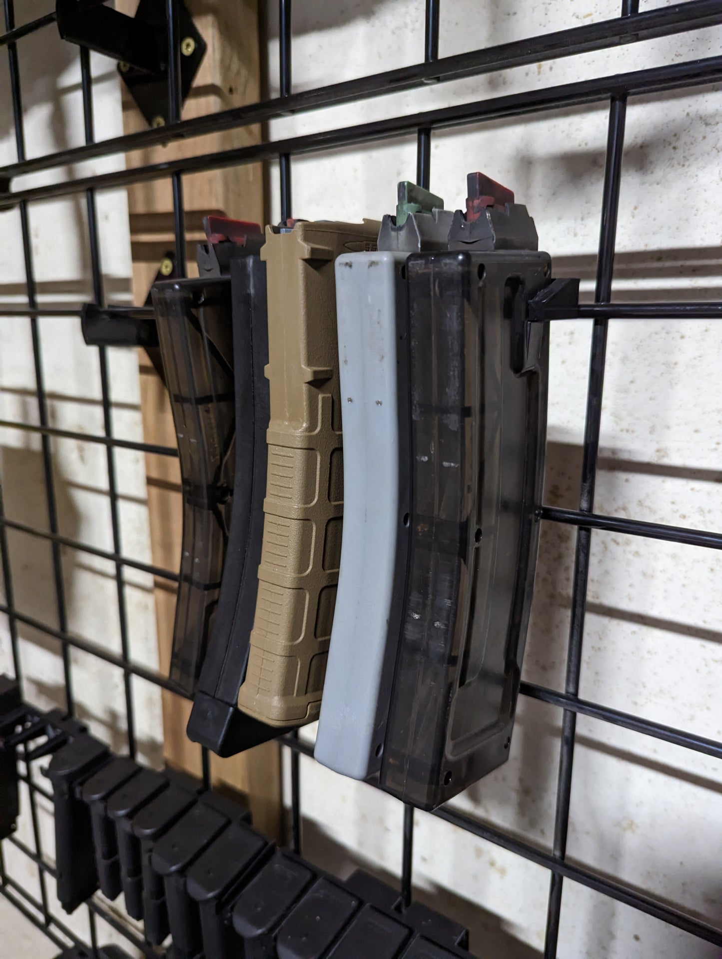 Mount for AR 15 Pattern Mags - Gridwall | Magazine Holder Storage Rack
