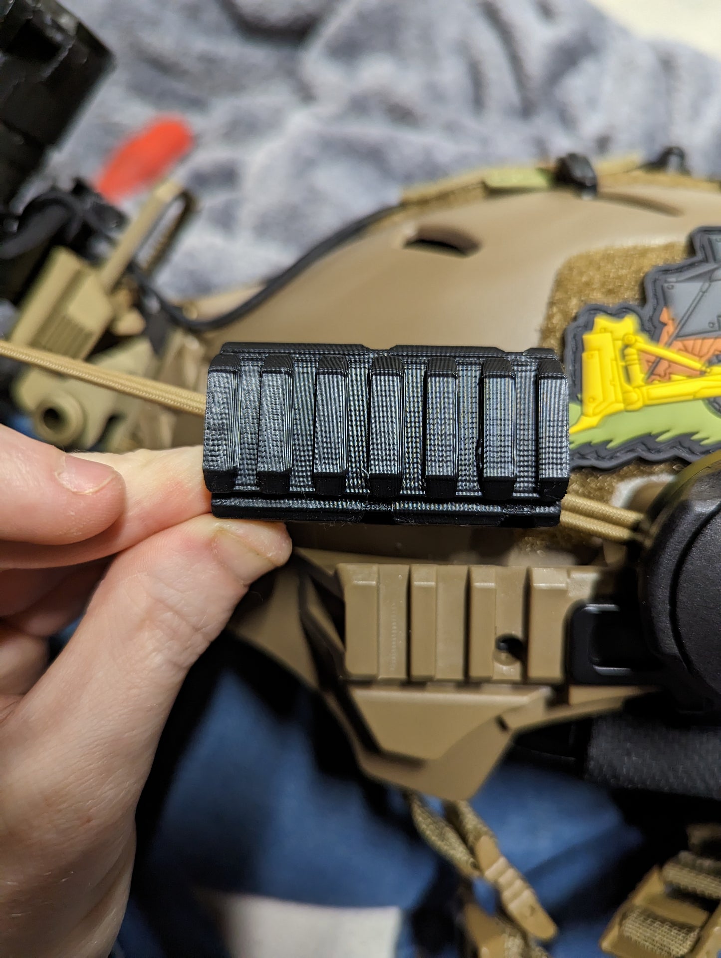 Picatinny Rail Extender for Helmets