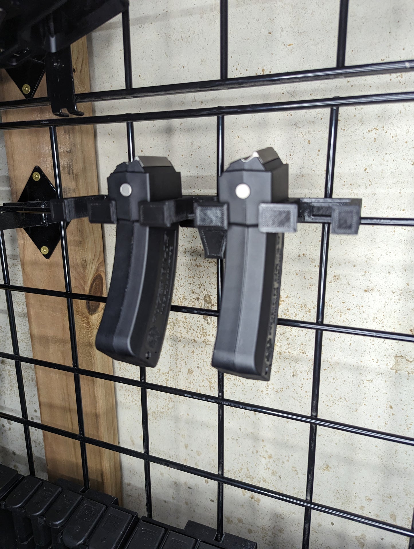 Mount for Ruger 10/22 17HMR/22WMR Mags - Gridwall | Magazine Holder Storage Rack