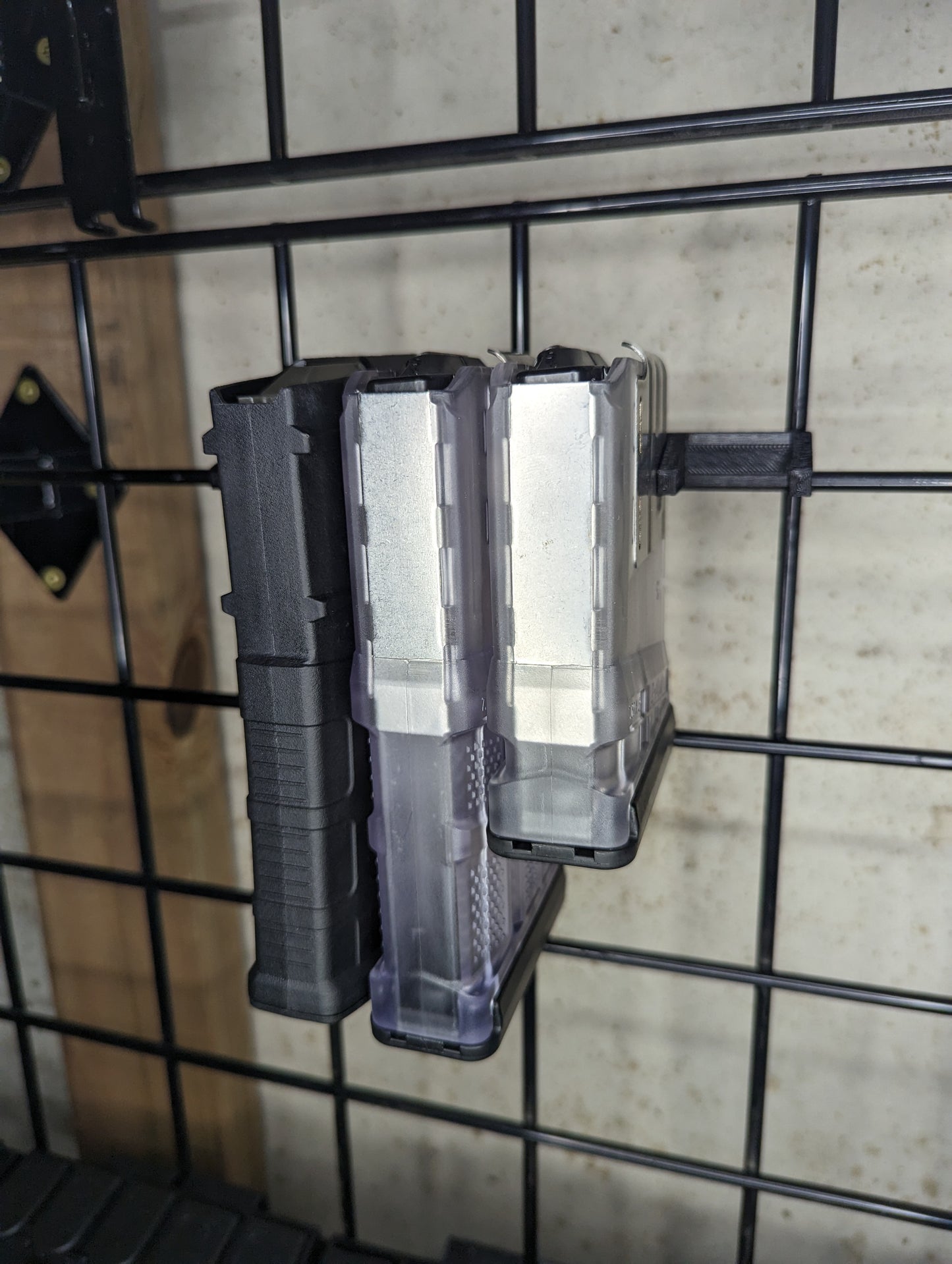 Mount for AR 10 Pattern Mags - Gridwall | Magazine Holder Storage Rack