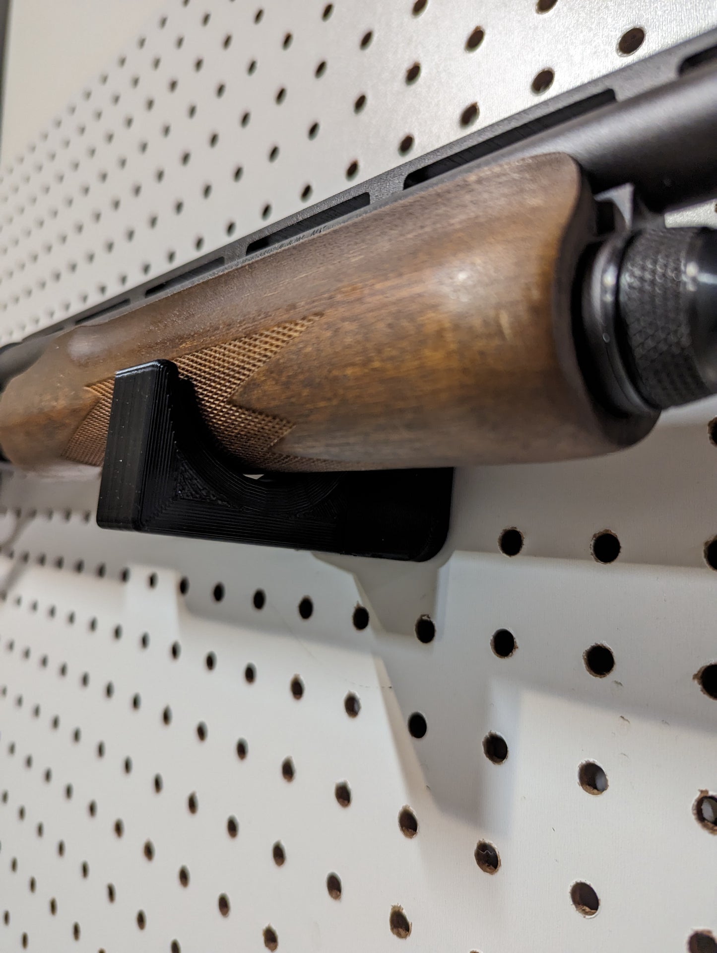 Universal Horizontal Gun Mount - Pegboard / IKEA Skadis / Wall Control / Vaultek | Rifle Holder Storage Rack