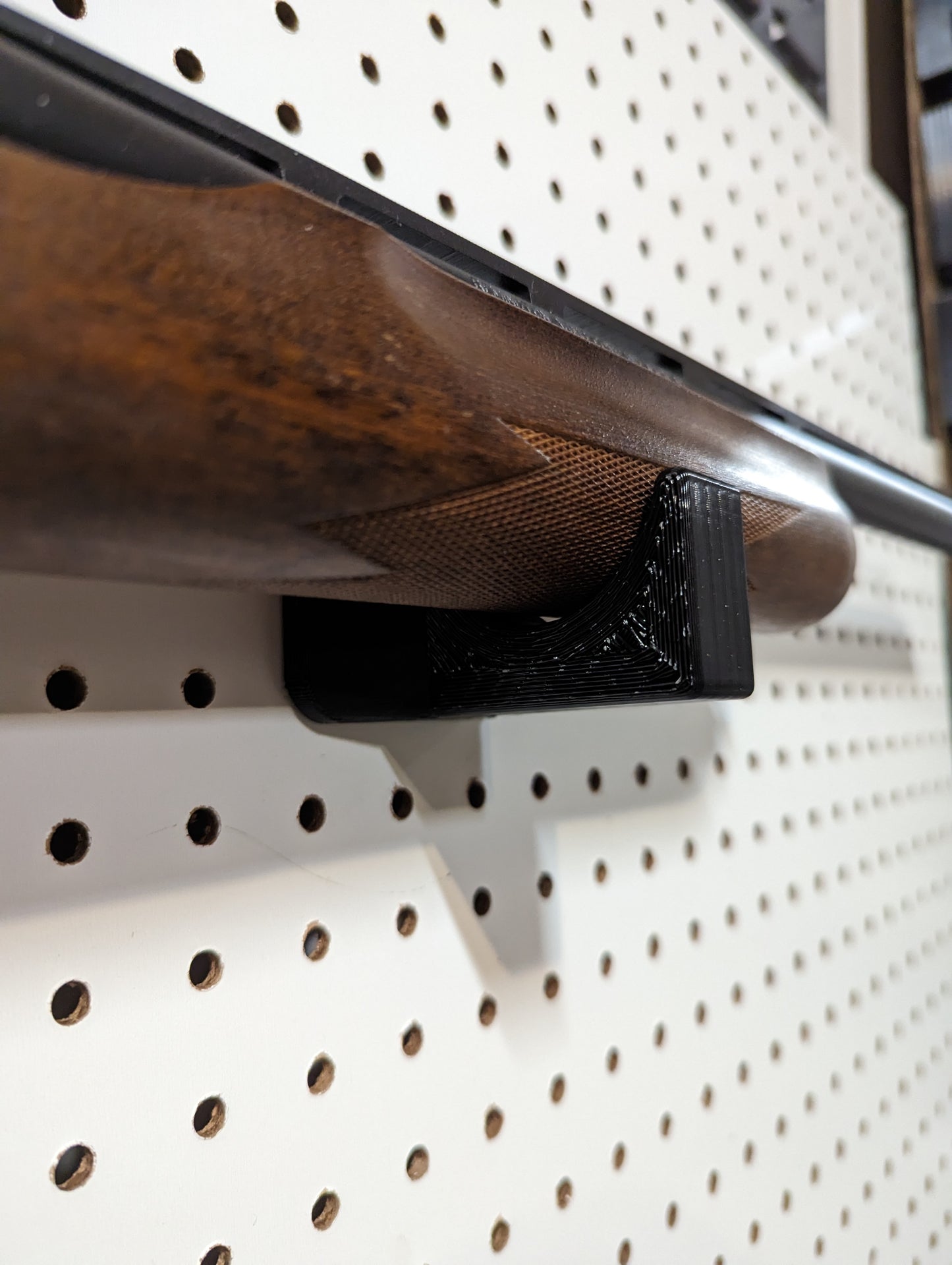 Universal Horizontal Gun Mount - Pegboard / IKEA Skadis / Wall Control / Vaultek | Rifle Holder Storage Rack