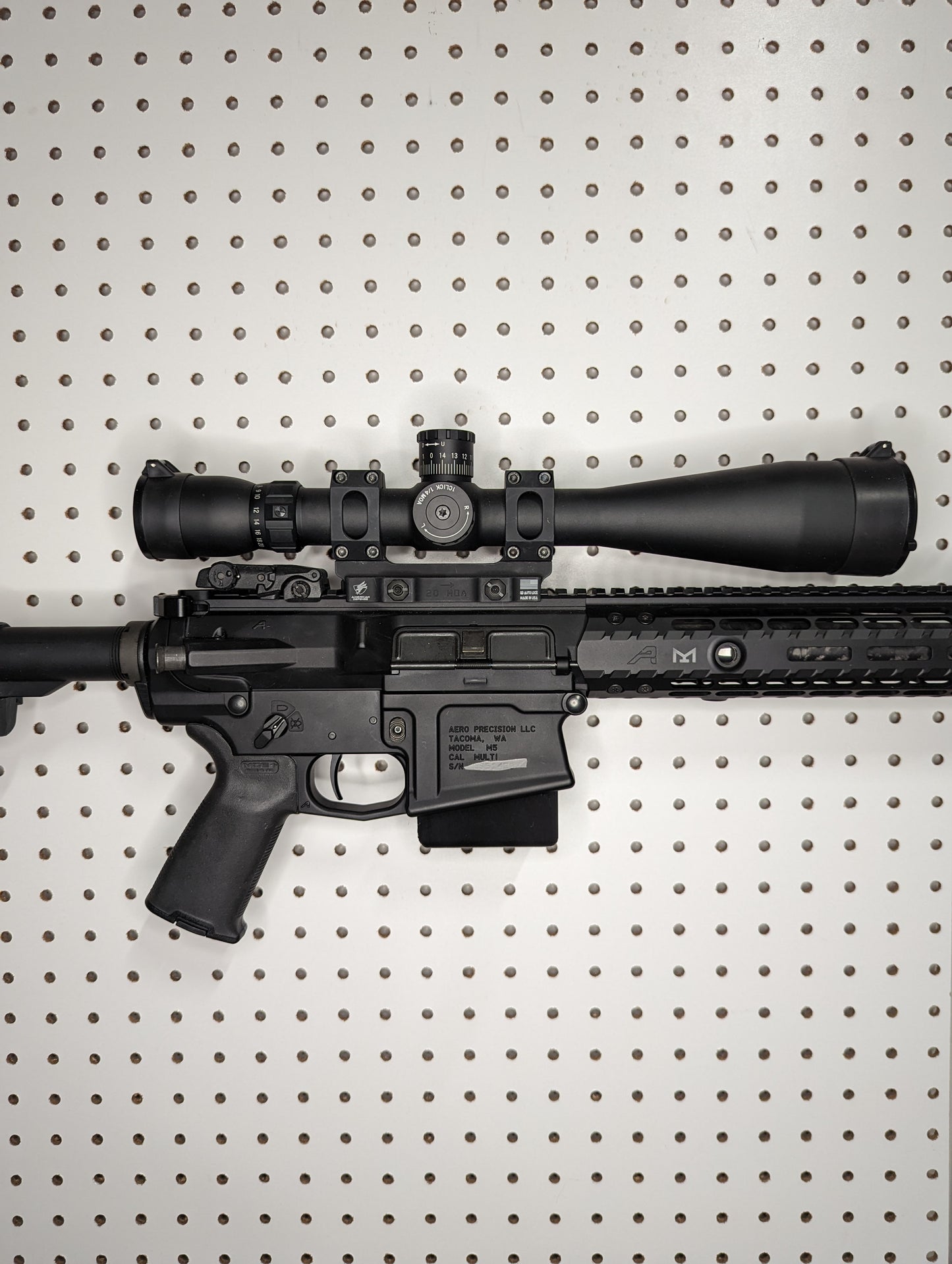 AR 10 Magwell Mount - Pegboard / IKEA Skadis / Wall Control / Vaultek | Rifle Holder Storage Rack