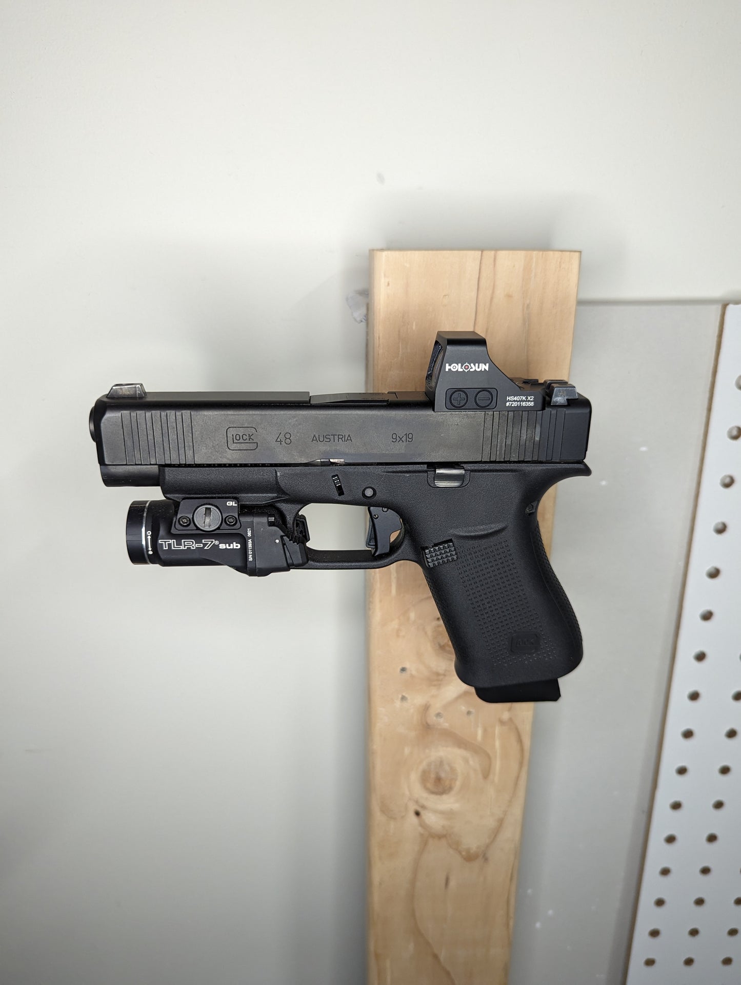 Magwell Mount for Glock 43X / 48 - Wall | Handgun Holder Storage Rack