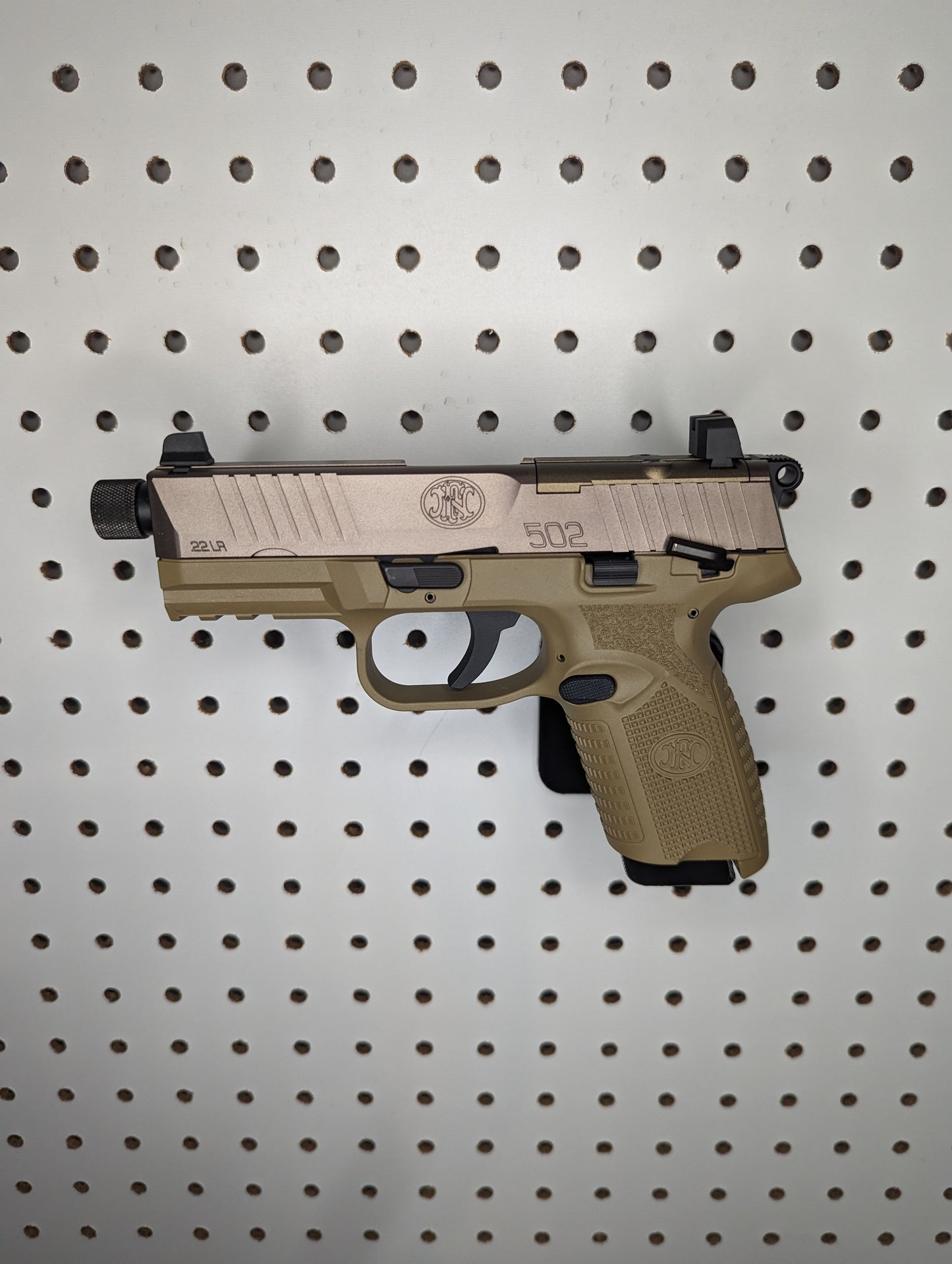 Magwell Mount for FN 502 Tactical - Pegboard / IKEA Skadis / Wall Control / Vaultek | Handgun Holder Storage Rack