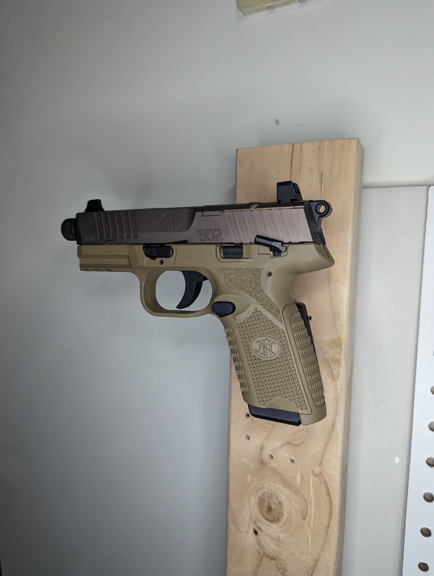 Magwell Mount for FN 502 Tactical - Wall | Handgun Holder Storage Rack