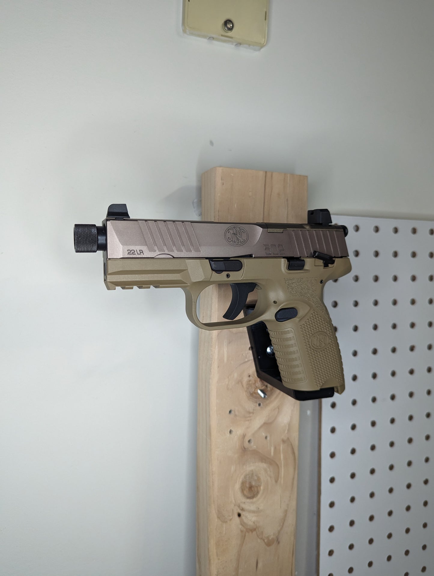 Magwell Mount for FN 502 Tactical - Wall | Handgun Holder Storage Rack