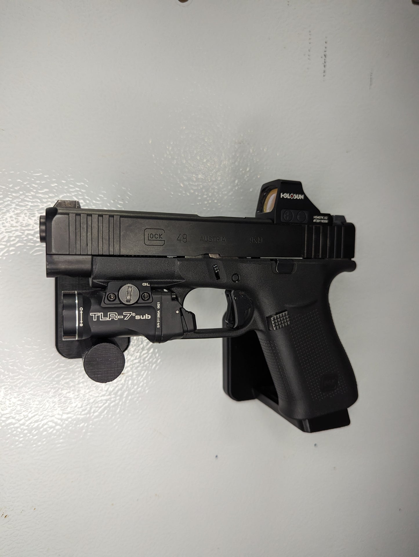 Magwell Mount for Glock 43X / 48 - Magnet | Handgun Holder Storage Rack