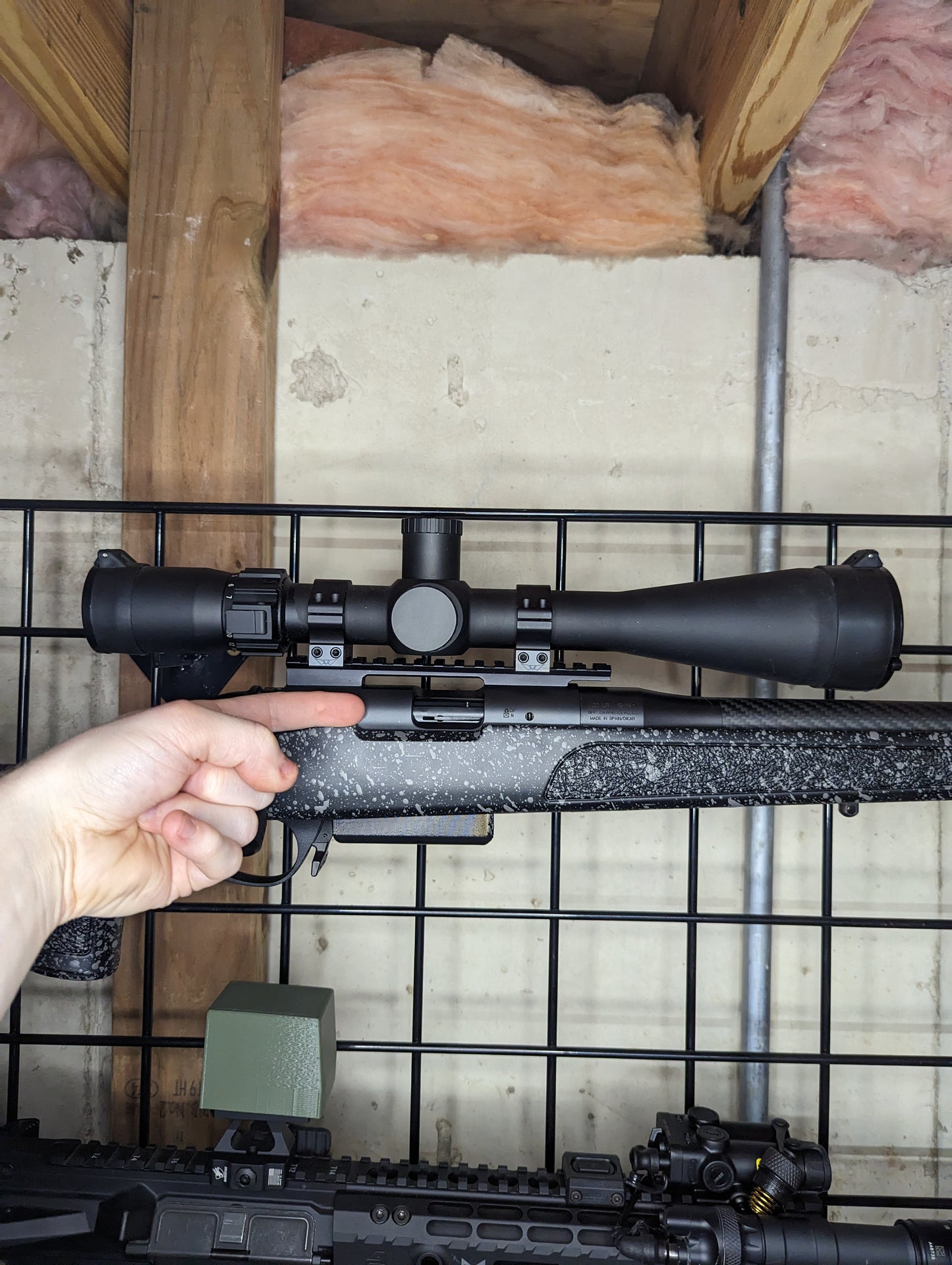 Magwell Mount for Bergara B14R - Gridwall | Rifle Holder Storage Rack