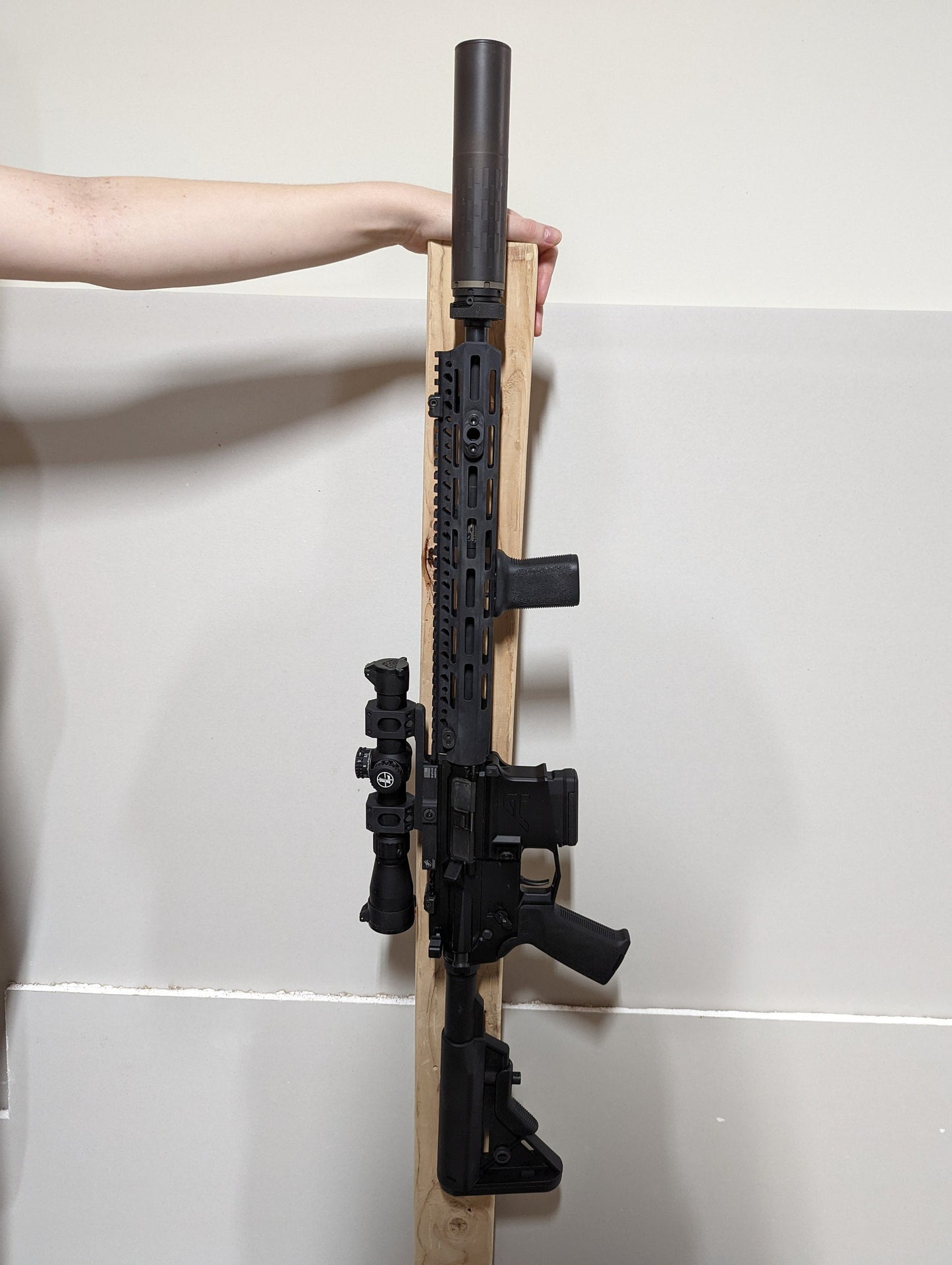MLOK Vertical Gun Mount - Wall | Rifle Holder Storage Rack