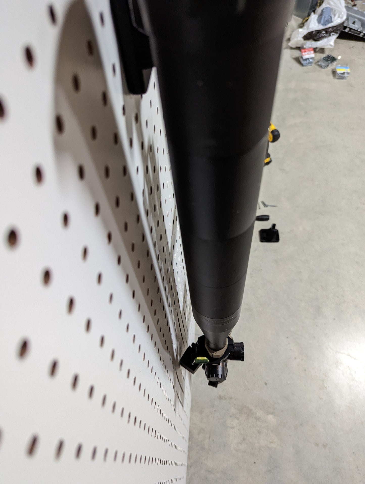 Gun Mount via SilencerCo ASR Muzzle Device - Pegboard / IKEA Skadis / Wall Control / Vaultek | Rifle Holder Storage Rack