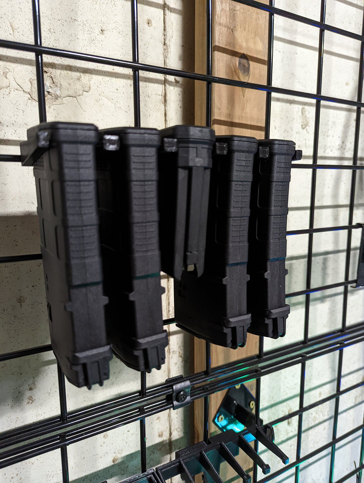 Mount for AR 10 308/762 Pmag Mags - Gridwall | Magazine Holder Storage Rack