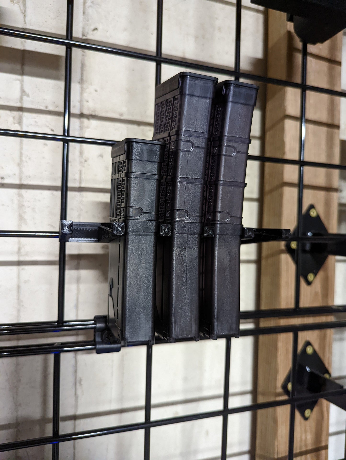 Mount for AR 15 556 Lancer Mags - Gridwall | Magazine Holder Storage Rack
