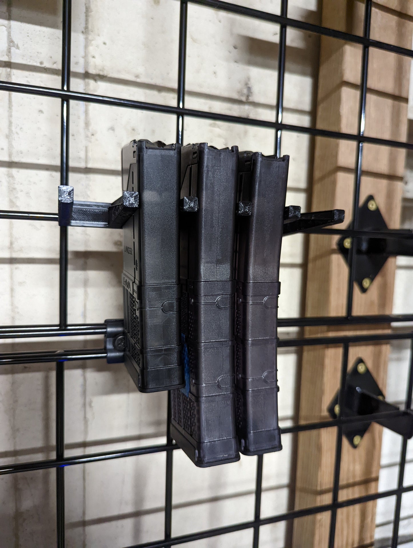 Mount for AR 15 556 Lancer Mags - Gridwall | Magazine Holder Storage Rack