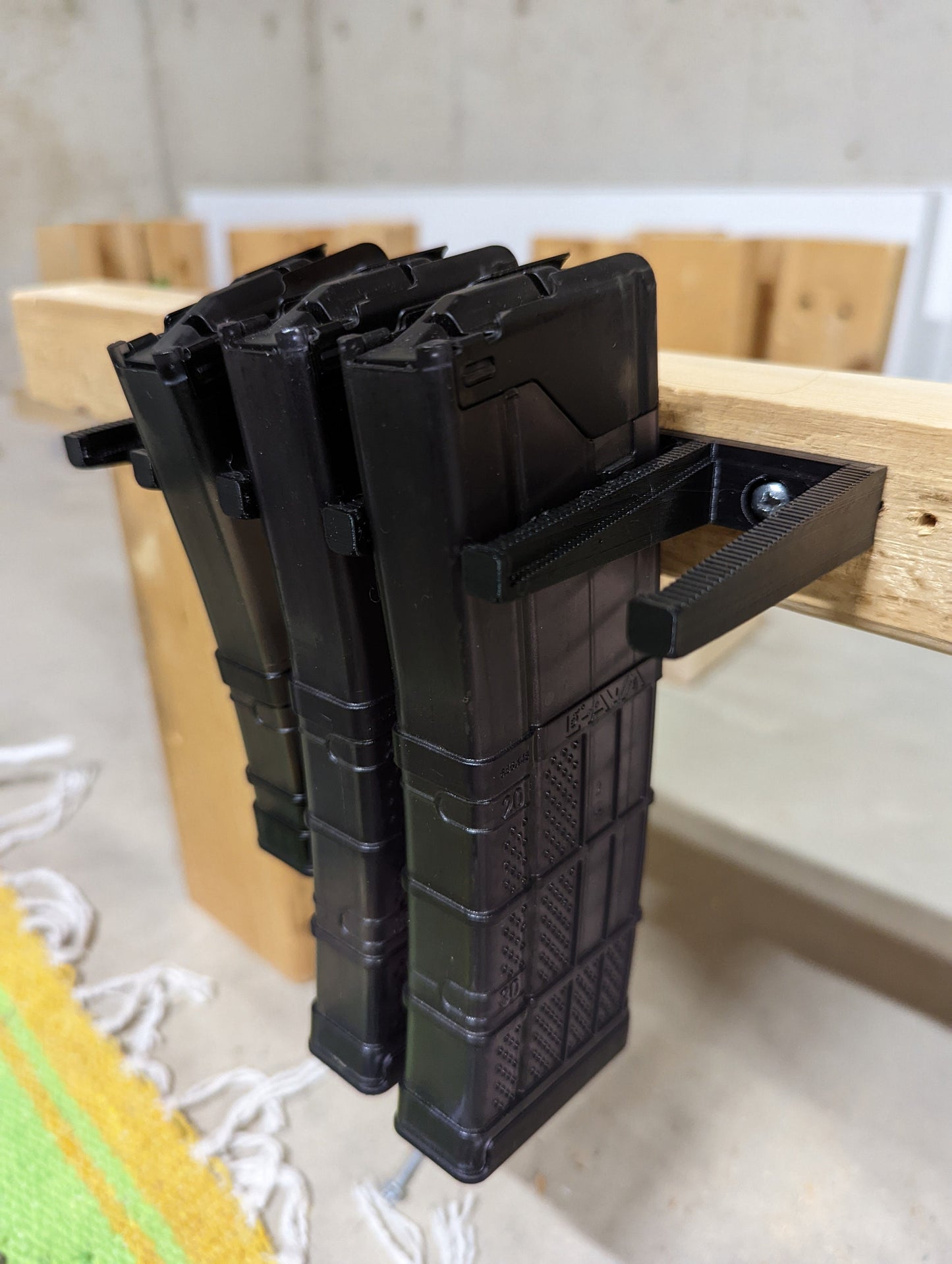 Mount for AR 15 556 Lancer Mags - Wall | Magazine Holder Storage Rack