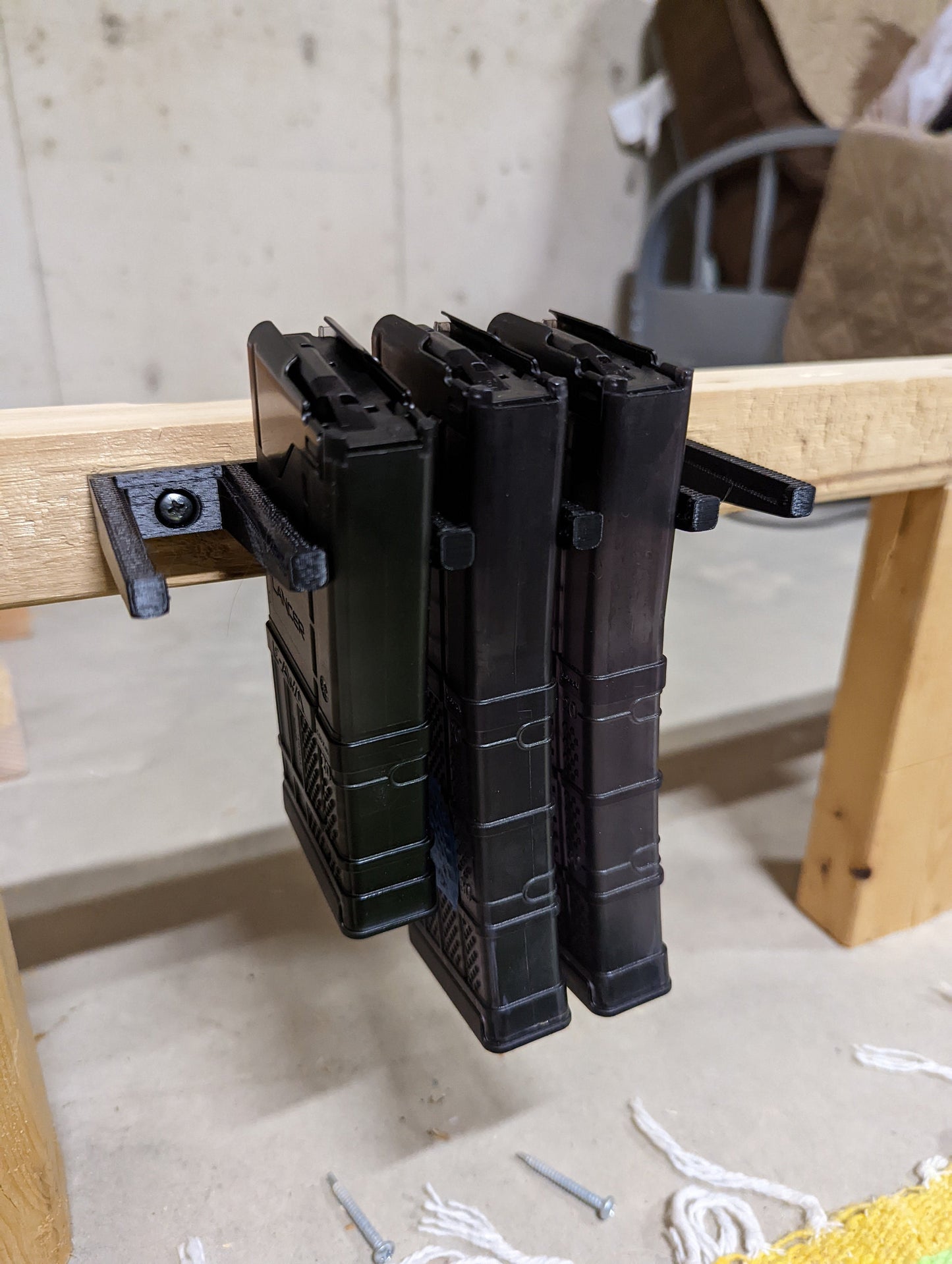 Mount for AR 15 556 Lancer Mags - Wall | Magazine Holder Storage Rack