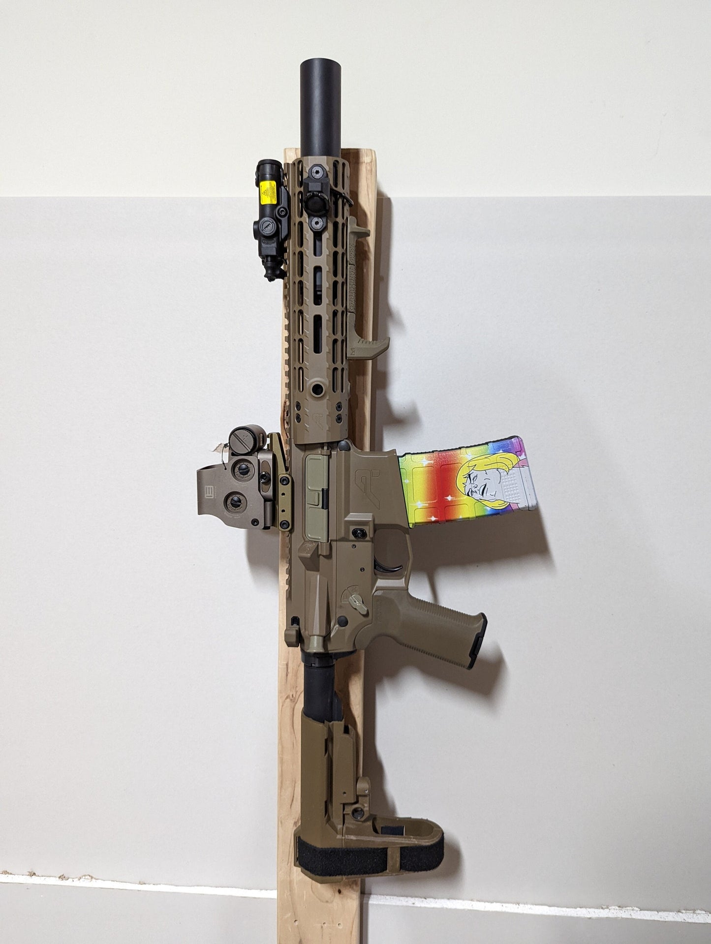MLOK Vertical Gun Mount - Wall | Rifle Holder Storage Rack