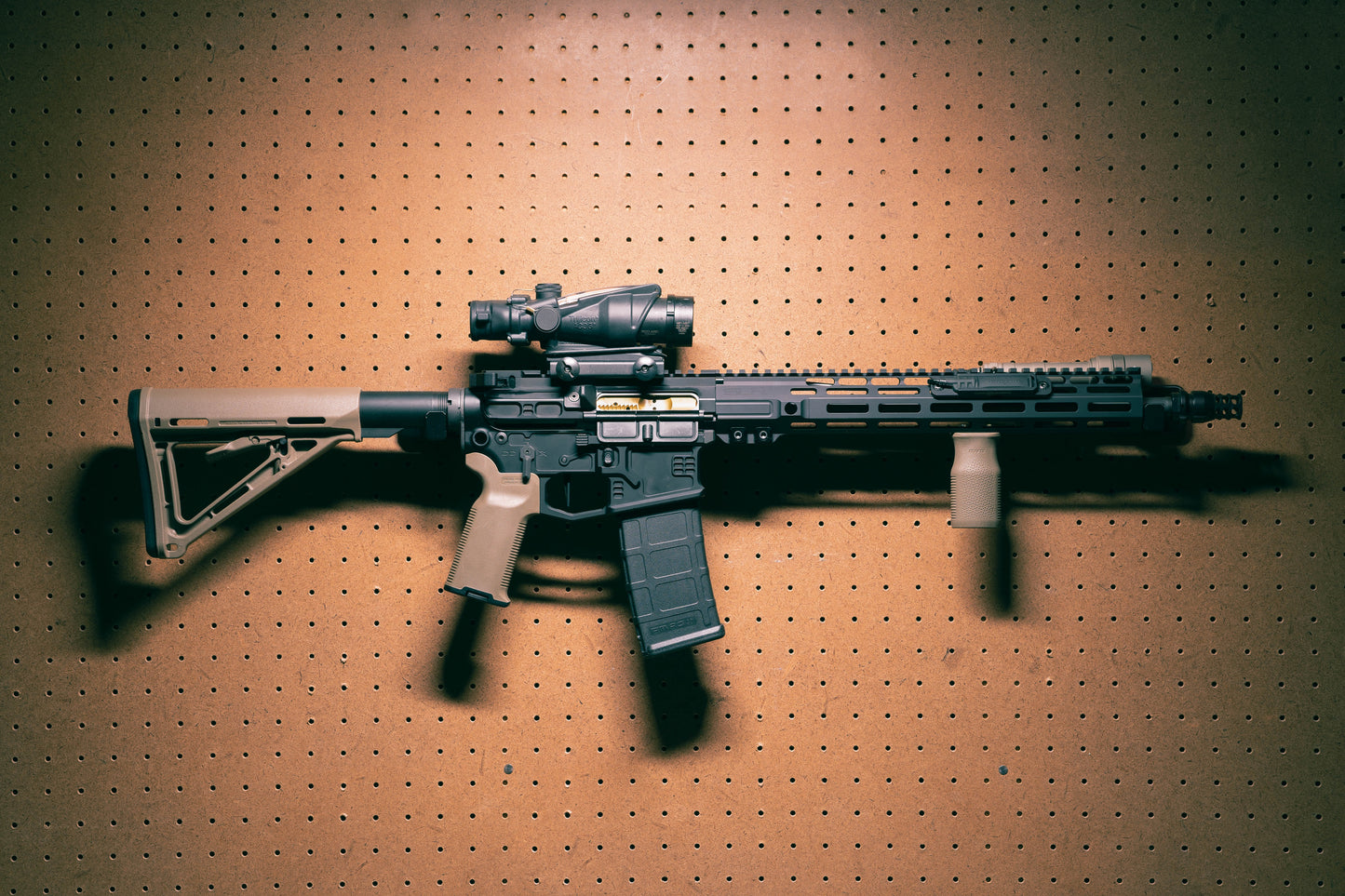 AR Horizontal Mount - Pegboard / IKEA Skadis / Wall Control / Vaultek | Rifle Holder Storage Rack