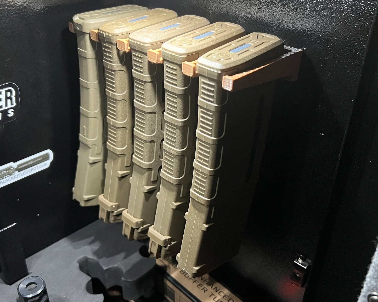 Mount for AR 15 Pmag / TMAG Mags - Magnetic | Magazine Holder Storage Rack