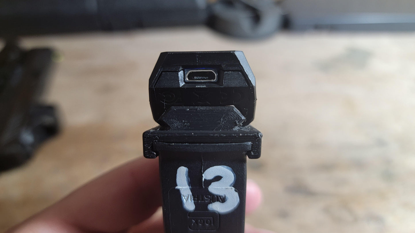 Picatinny Baseplate for MantisX - Fits Glock 9/40 Mags