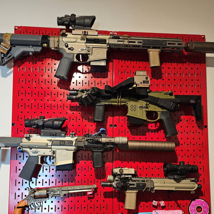 AR 15 Magwell Mount - Pegboard / IKEA Skadis / Wall Control / Vaultek | Rifle Holder Storage Rack