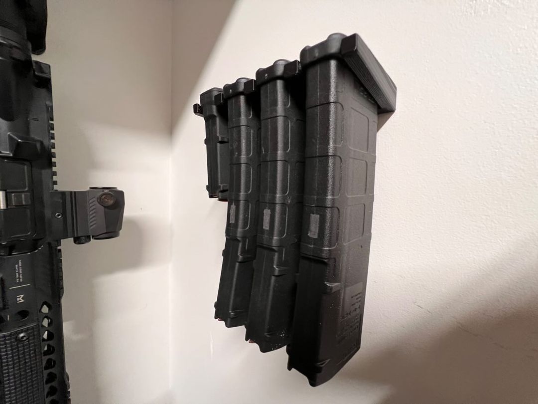 Mount for AR 15 Pmag / TMAG Mags - Wall | Magazine Holder Storage Rack