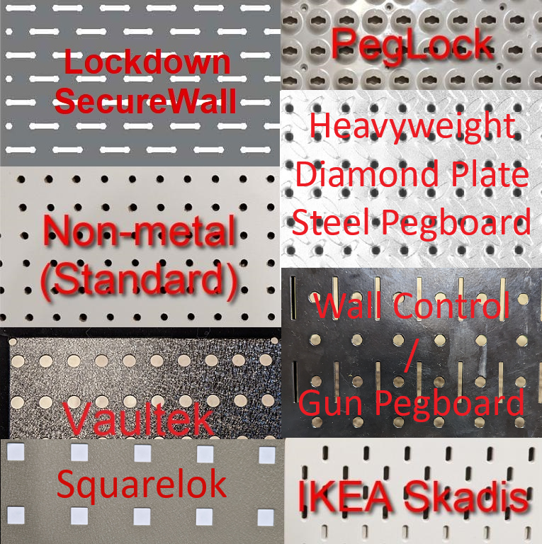 Silencer / Suppressor Display Mount Vertical - Pegboard / IKEA Skadis / Wall Control / Vaultek | Gear Holder Storage Rack