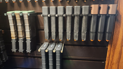 Mount for AR 15 Pmag / TMAG Mags - Slatwall | Magazine Holder Storage Rack