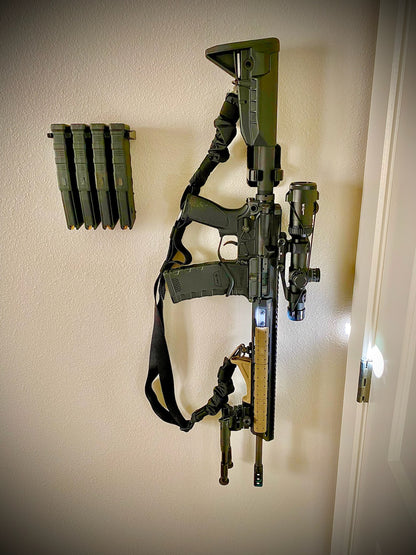 AR 15 Buffer Tube Mount - Wall | Rifle Holder Storage Rack