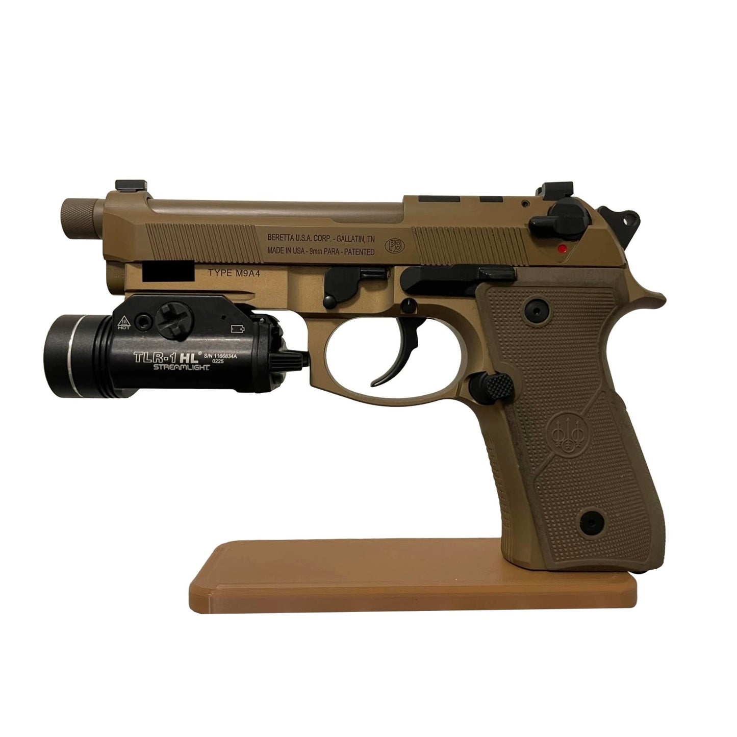 Display Stand for Beretta M9 / 92 | Handgun Holder Storage Rack