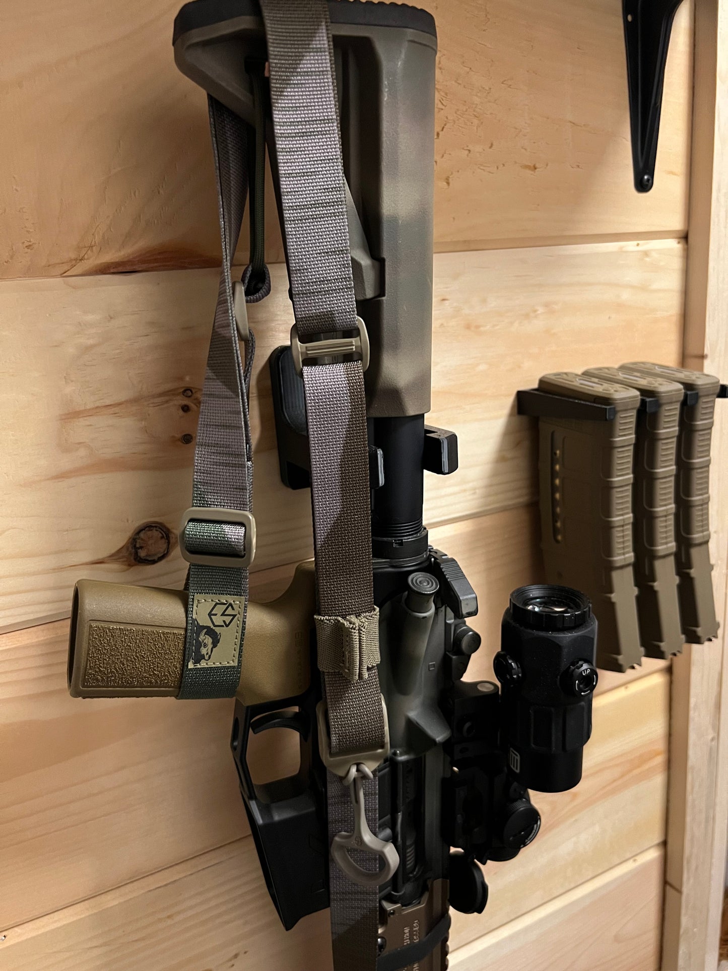 AR 15 Buffer Tube Mount - Wall | Rifle Holder Storage Rack