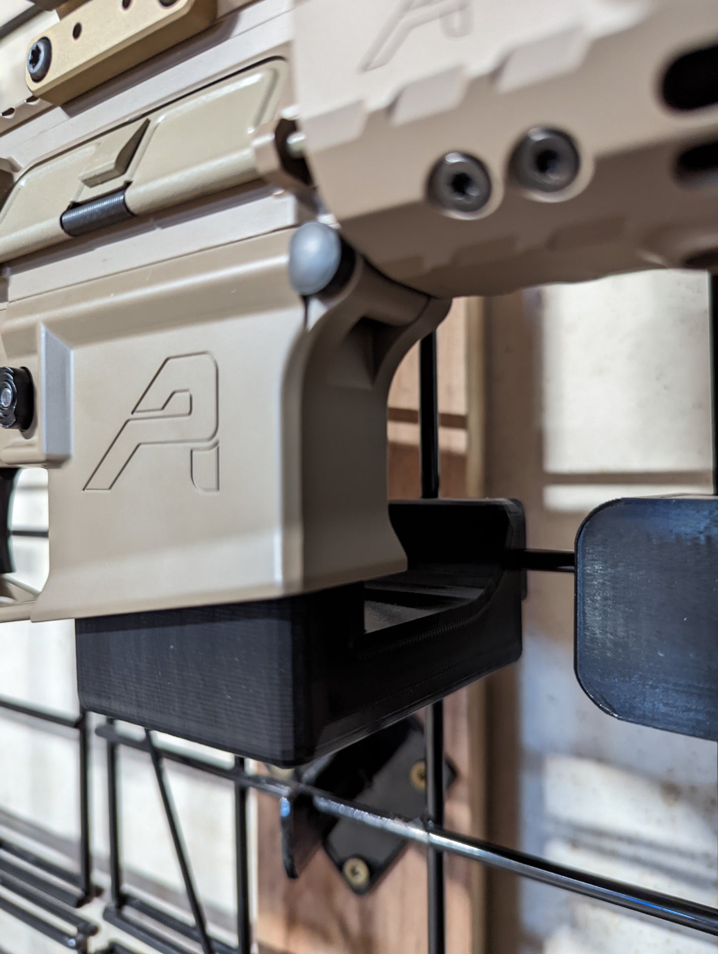 AR 15 Magwell Mount - Gridwall | Rifle Holder Storage Rack