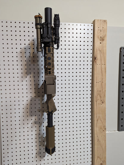 STANAG Compatible Inline Vertical Magwell Mount - Pegboard / IKEA Skadis / Wall Control / Vaultek | Rifle Holder Storage Rack