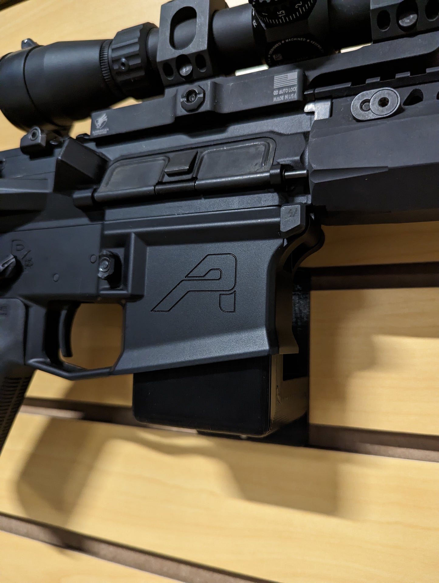 AR 15 Magwell Mount  - Slatwall | Rifle Holder Storage Rack