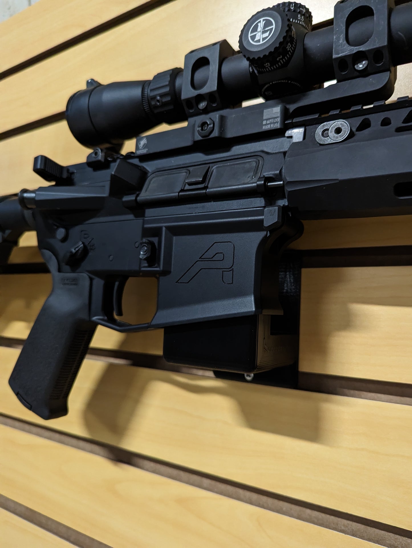 AR 15 Magwell Mount  - Slatwall | Rifle Holder Storage Rack