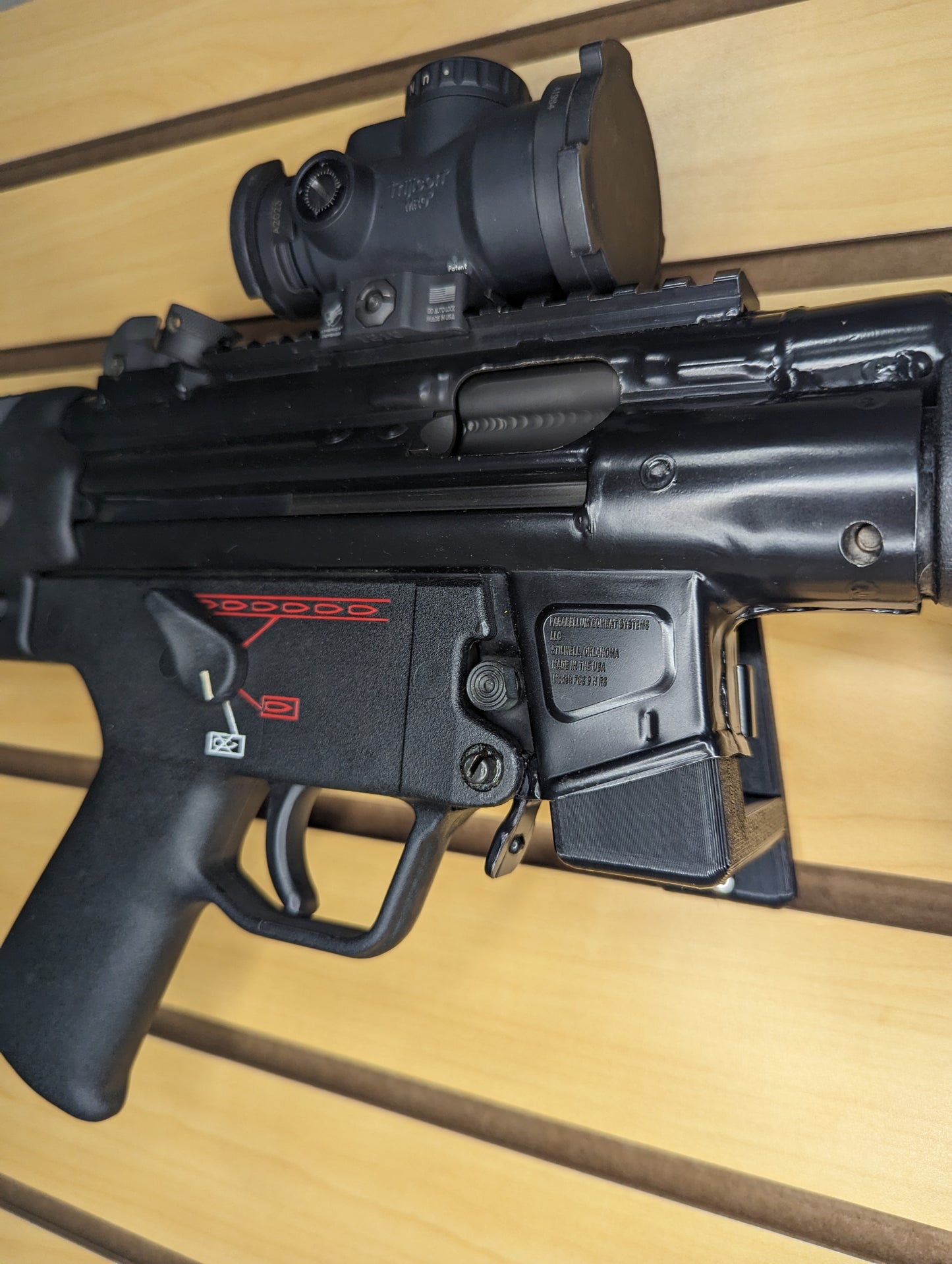 Magwell Mount for HK MP5 9mm - Slatwall | Rifle Holder Storage Rack