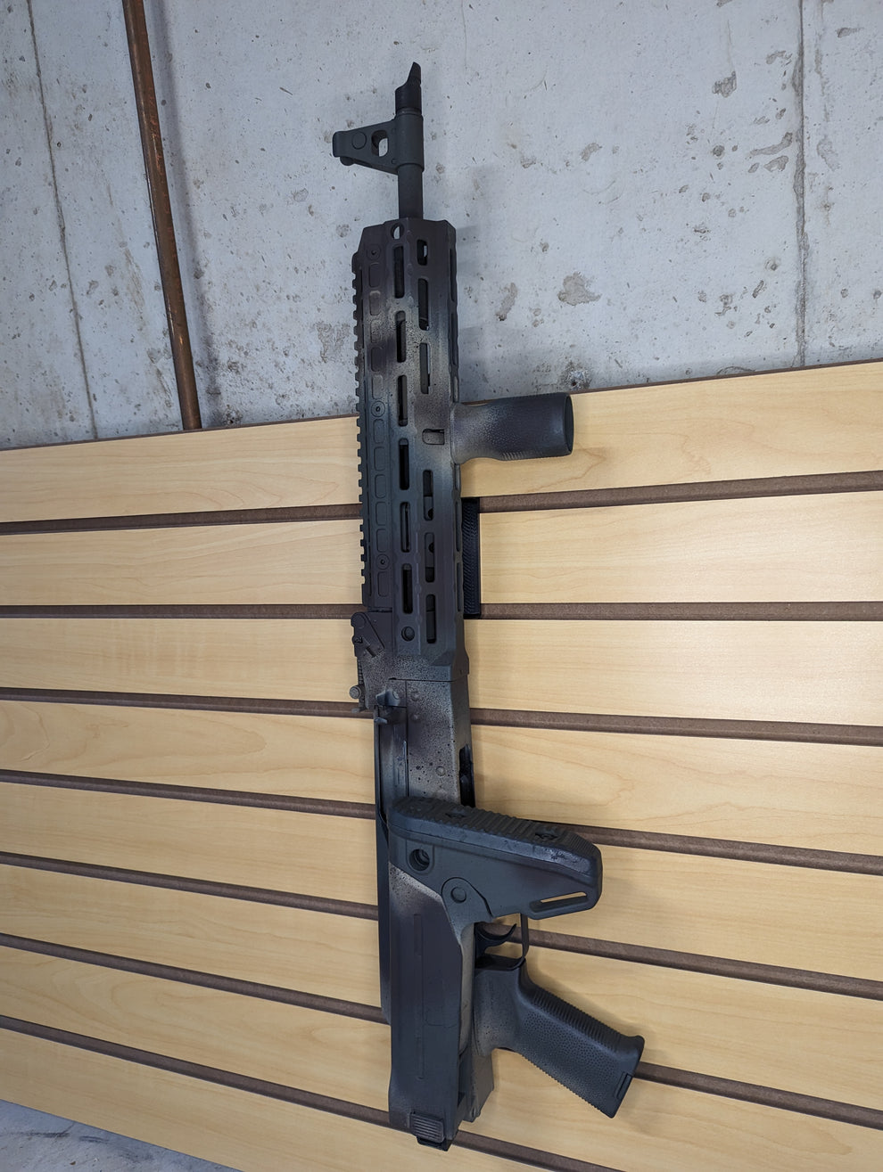 MLOK Vertical Gun Mount - Slatwall | Rifle Holder Storage Rack ...