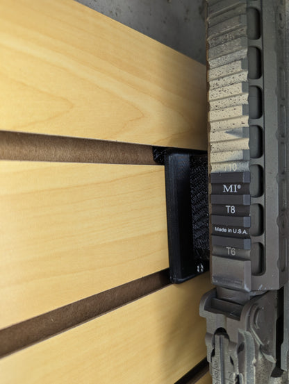 MLOK Vertical Gun Mount - Slatwall | Rifle Holder Storage Rack