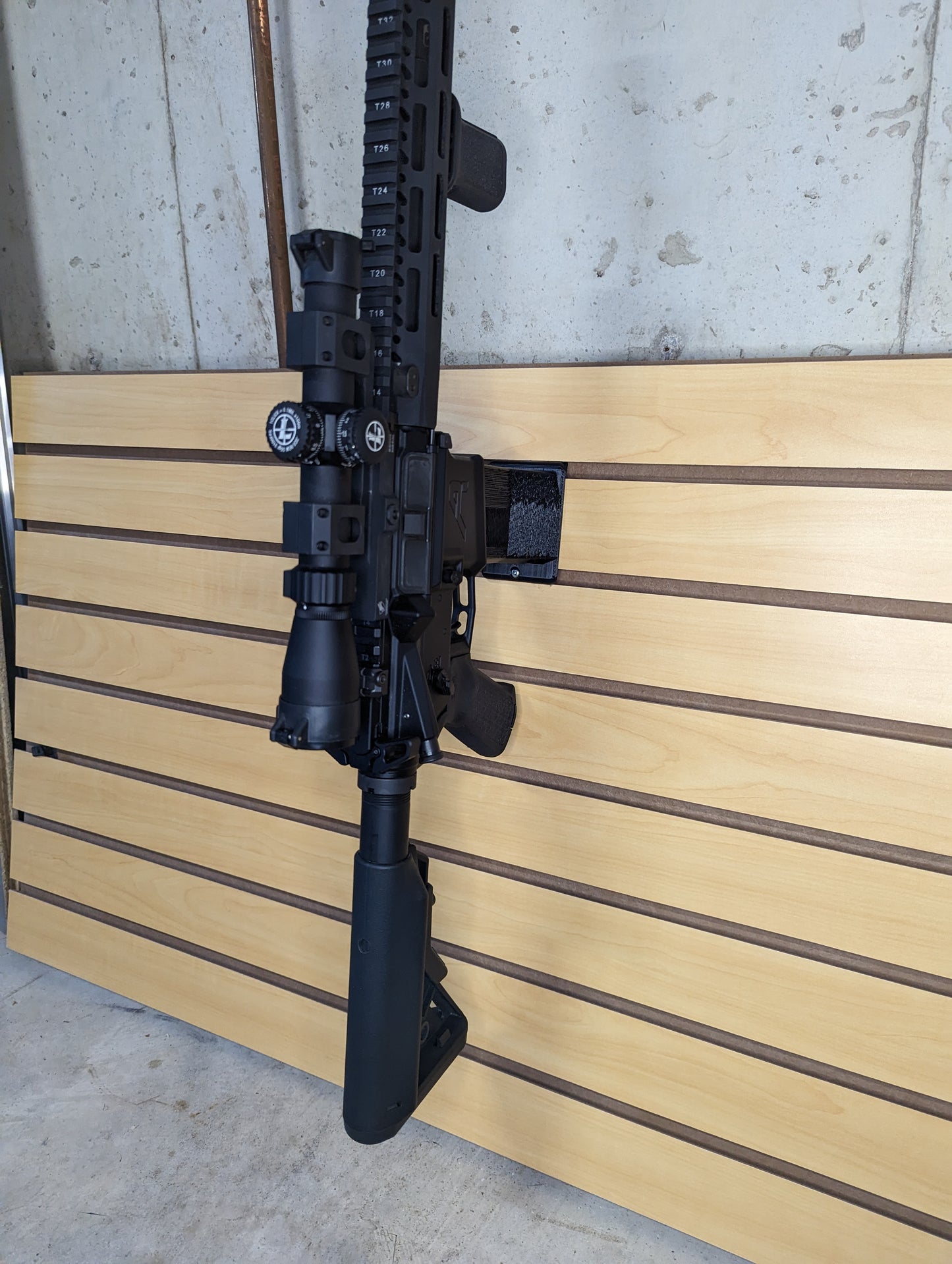 AR 15 Inline Vertical Magwell Mount - Slatwall | Rifle Holder Storage Rack