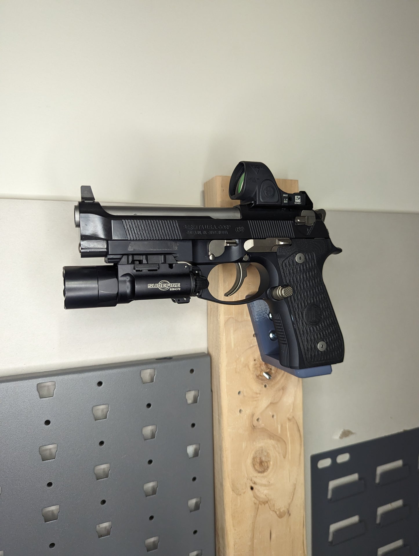 Magwell Mount for Beretta M9 / 92 - Wall | Handgun Holder Storage Rack