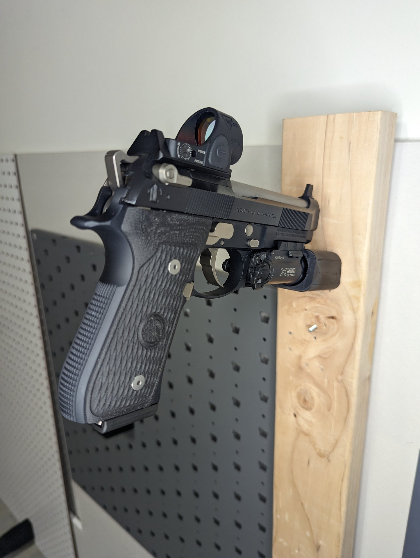 Pistol Mount via Surefire X300 - Wall | Gear Holder Storage Rack