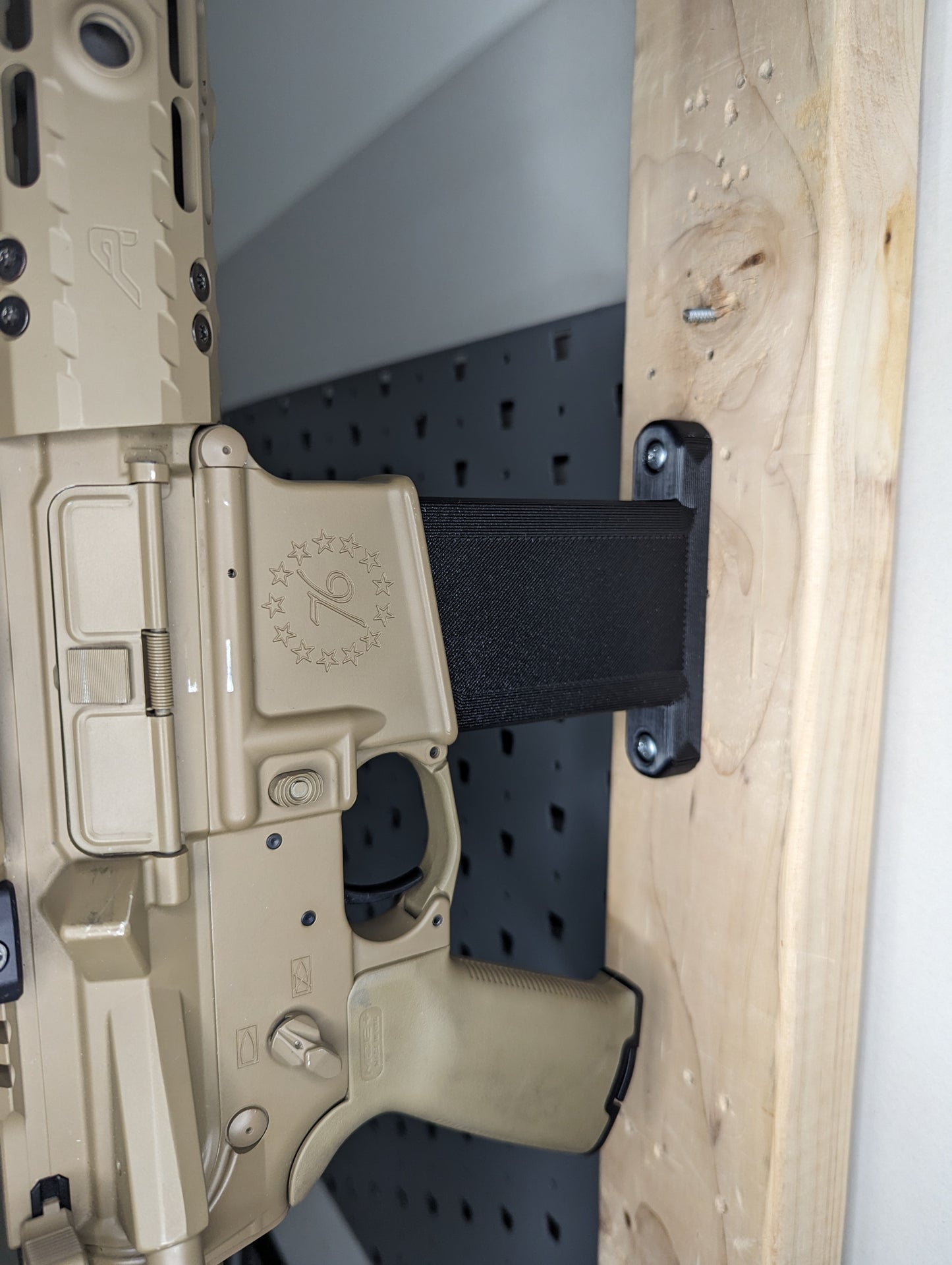 AR 15 Inline Vertical Magwell Mount - Wall | Rifle Holder Storage Rack