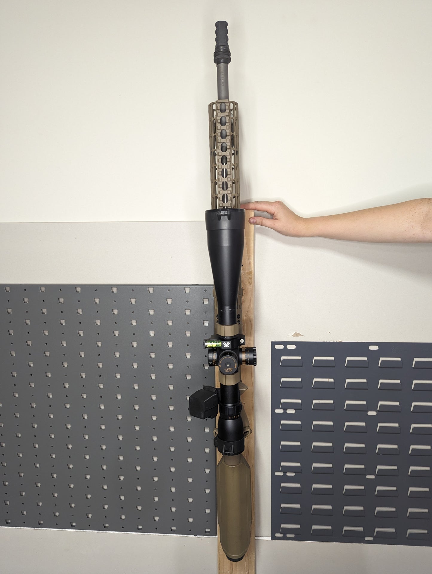 AR 15 Inline Vertical Magwell Mount - Wall | Rifle Holder Storage Rack