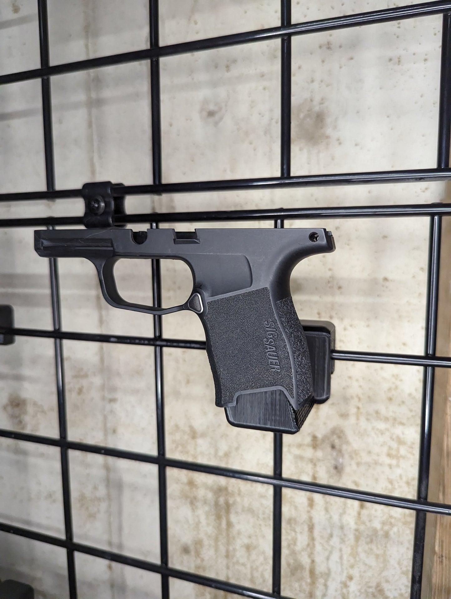 Magwell Mount for Sig P365 / XL - Gridwall | Handgun Holder Storage Rack