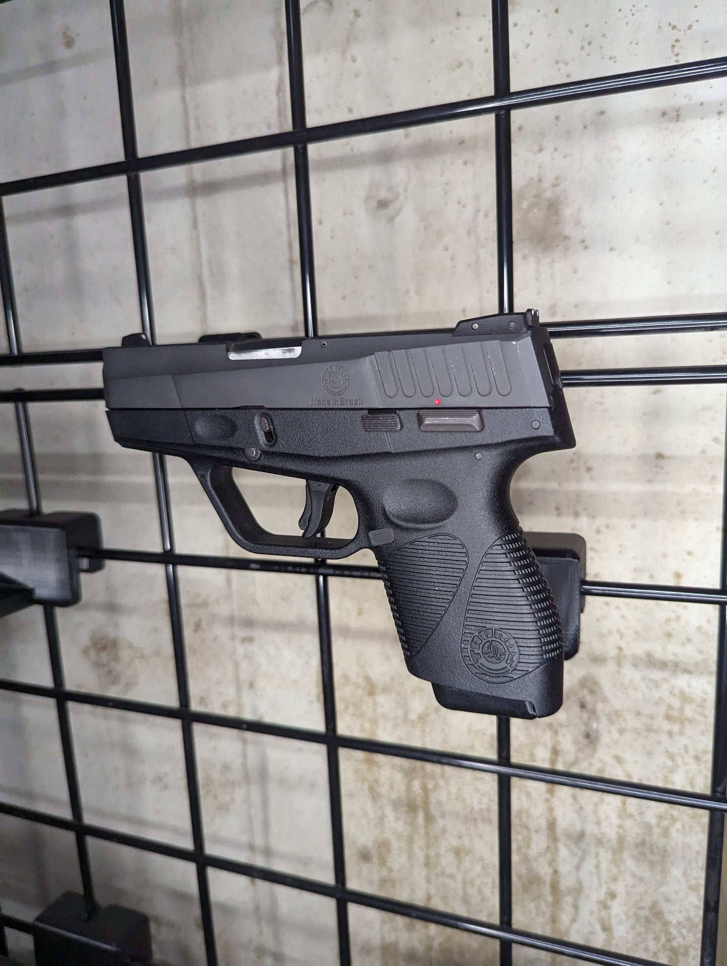 Magwell Mount for Taurus PT 709 - Gridwall | Handgun Holder Storage Rack